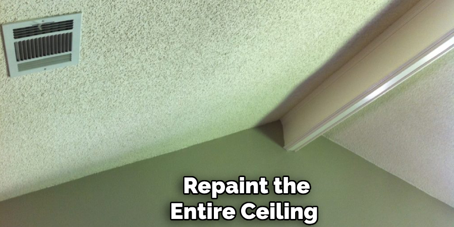 Repaint the 
Entire Ceiling  